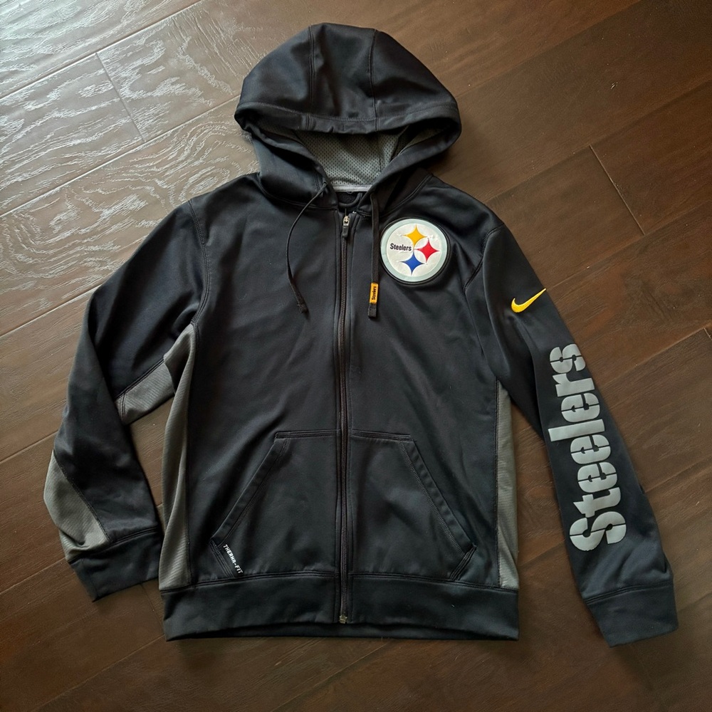 Nike NFL Pittsburgh Steelers Badass Therma-Fit Full-Zip Hoodie